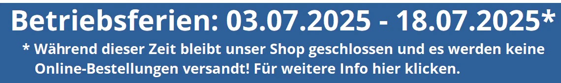 Betriebsferien