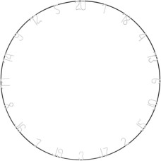 Designa Dartscheibe Metall Zifferring Zahlenring 