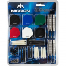 Mission Dart 90-teilig Zubehör Kit 24g Stahldartpfeile 