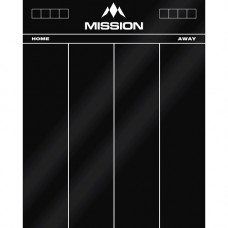 Mission Scoreboard Schreibtafel 50 x 40cm Schwarz