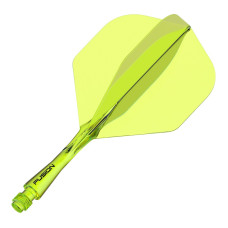 Winmau Fusion Fly Shaft Combo Neongelb No2 Kurz