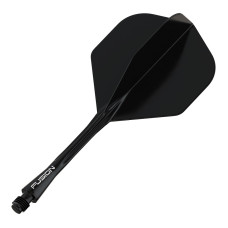 Winmau Fusion Fly Shaft Combo Schwarz No2 Medium