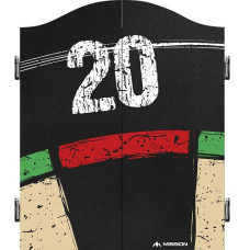Mission Double Top Dartboard Kabinet Dartschrank Dartkasten Dartkabinett