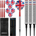 Designa Patriot 90% Wolfram Softtip Softdart Dartpfeile Set Grossbritannien 20g