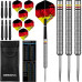 Designa Patriot 90% Wolfram Stahl Dartpfeile Set Deutschland 22g 