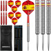 Designa Patriot 90% Wolfram Stahl Dartpfeile Set Spanien 22g 