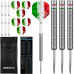 Designa Patriot 90% Wolfram Stahl Dartpfeile Set Italien Italia 22g 
