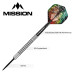 Mission Dominik Grüllich Wolfram Tungsten Stahldart Pfeile Set 25.5g