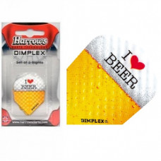 Harrows Dart Flys Dimplex I Love Beer