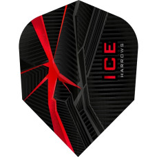 Harrows ICE Recut Dart Flights Flys Set Rot