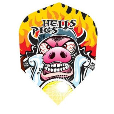 Harrows Dart Flights Flys Quadro Hells Pigs