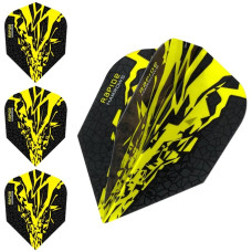 Harrows Rapide X Dart Flights Flys Set Gelb