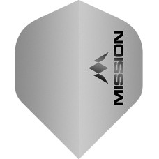 Mission Logo 100 Micron Flys Set Matt Silber