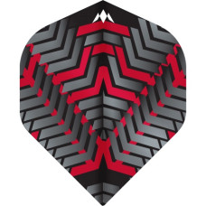 Mission Vex 100 Micron Fly Flights Set Schwarz Rot