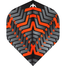 Mission Vex 100 Micron Fly Flights Set Schwarz Orange