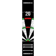 Designa Dartteppich Dartmatte 290 x 60cm Dartboard