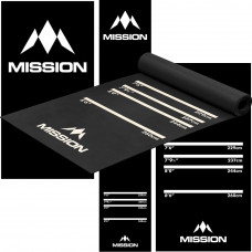 Mission Profi Dart Gummimatte Dartmatte 290 x 62cm