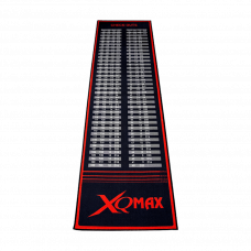 XQMax Checkout Dartmatte Dartteppich 285 x 80cm Schwarz Rot