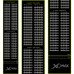 XQMax Checkout Dartmatte Dartteppich 285 x 60cm Schwarz Grün