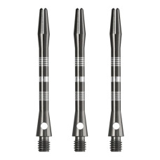 Designa Regrooved Dart Schäfte Medium 2BA 47mm Schwarz