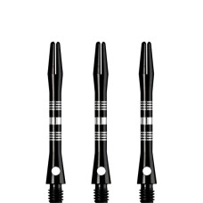 Designa Regrooved Dart Schäfte Tweenie 2BA 41mm Schwarz