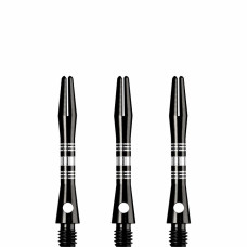 Designa Regrooved Dart Schäfte Kurz 2BA 35mm Schwarz