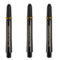 Harrows 2BA SUPERGRIP Tweenie Shafts Schäfte 40mm Set Schwarz Gold