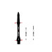 Harrows 2BA Clic Shaft Set Kurz Slim 23mm Schwarz