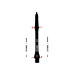 Harrows 2BA Clic Shaft Set Midi Slim 30mm Schwarz