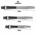 Mission Atom13 Dart Stem Shaft Schäfte aus Alu Medium 47mm Silber