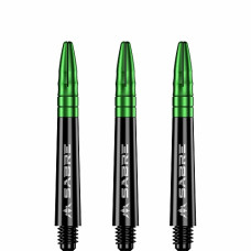 Mission Sabre Polycarbonate Alu-Top Schäfte Tweenie 2BA 40mm Schwarz Grün