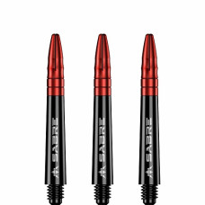 Mission Sabre Polycarbonate Alu-Top Schäfte Tweenie 2BA 40mm Schwarz Rot