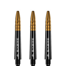 Mission Sabre Polycarbonate Alu-Top Schäfte Tweenie 2BA 40mm Schwarz Gold