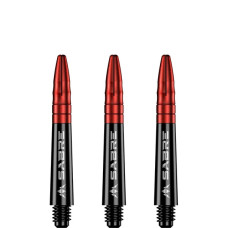 Mission Sabre Polycarbonate Alu-Top Schäfte Kurz 2BA 36mm Schwarz Rot