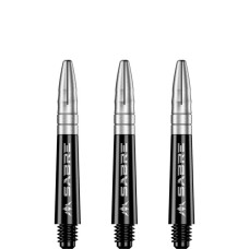 Mission Sabre Polycarbonate Alu-Top Schäfte Kurz 2BA 36mm Schwarz Silber