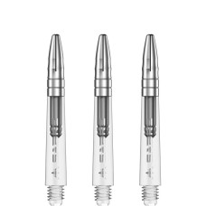 Mission Sabre Polycarbonate Alu-Top Schäfte Kurz 2BA 36mm Clear Silber