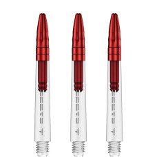 Mission Sabre Polycarbonate Alu-Top Schäfte Tweenie 2BA 40mm Clear Rot