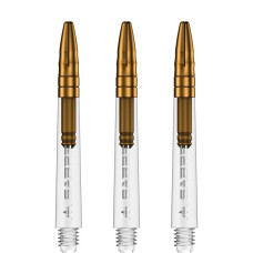 Mission Sabre Polycarbonate Alu-Top Schäfte Tweenie 2BA 40mm Clear Gold