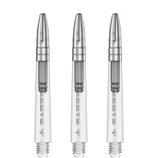 Mission Sabre Polycarbonate Alu-Top Schäfte Tweenie 2BA 40mm Clear Silber