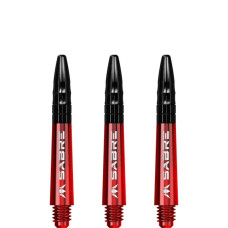 Mission Sabre Polycarbonate Alu-Top Schäfte Kurz 2BA 36mm Rot Schwarz