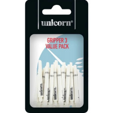 Unicorn GRIPPER 3 Schäfte 35mm Kurz Weiss 15er