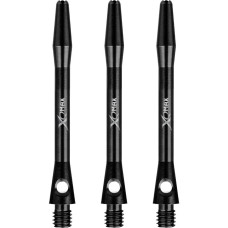 XQMax Aluminium Dart Schäfte 2BA Medium 46mm Schwarz