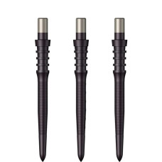 Mission Sniper Seamless Flow Micro Grip Steeldart Ersatzspitzen 28mm Schwarz