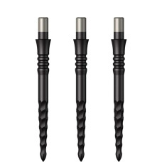 Mission Sniper Micro Grip Steeldart Ersatzspitzen 28mm Schwarz