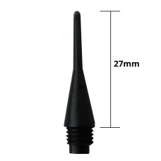 Checkout Dartpfeile Spitzen 1000er 8mm Grossgewinde Schwarz