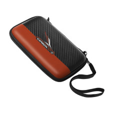 Harrows Carbon ST Pro Dart Etui Wallet für 6 Dartpfeile Schwarz Rot