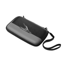 Harrows Carbon ST Pro Dart Etui Wallet für 6 Dartpfeile Schwarz Grau