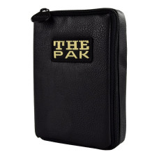 THE PAK Darttasche Dartetui Leder Edition Schwarz