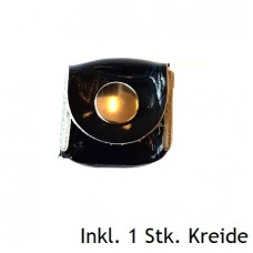 Kreidehalter aus Leder inkl. Kreide Schwarz