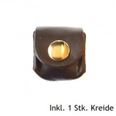 Kreidehalter aus Leder inkl. Kreide Braun 